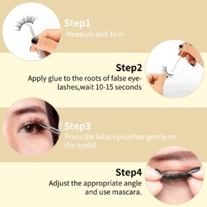 DYSILK Mink Lashes Natural Look - False Eyelashes 5 Pairs 6D Lashes 5 Styles Mixed Lash Pack - Wispy Lashes Fake Eyelashes Soft Reusable Cat Eye Lash | 15mm-18mm