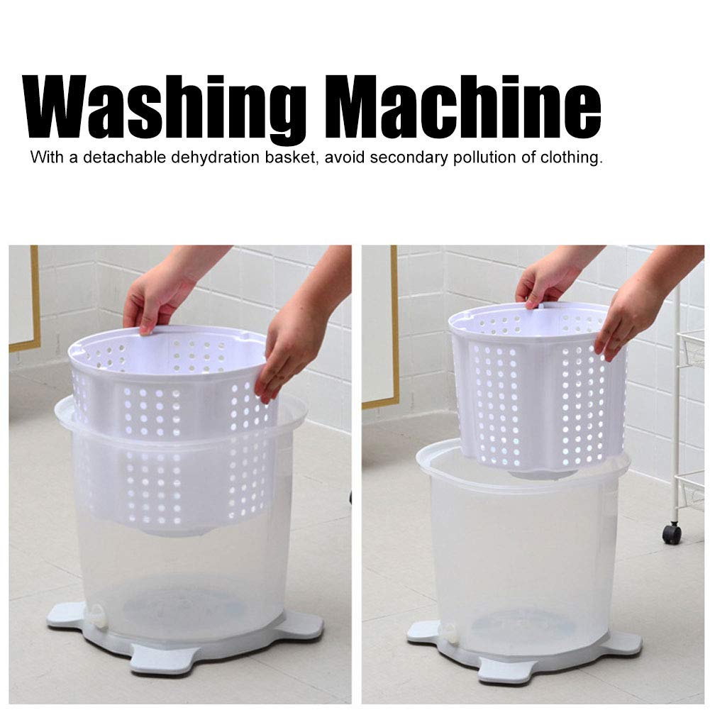 FOTABPYTI Laundry Washer Manual Washing Machine, Washing Machine, Effort-Saving Mini for Home Travel