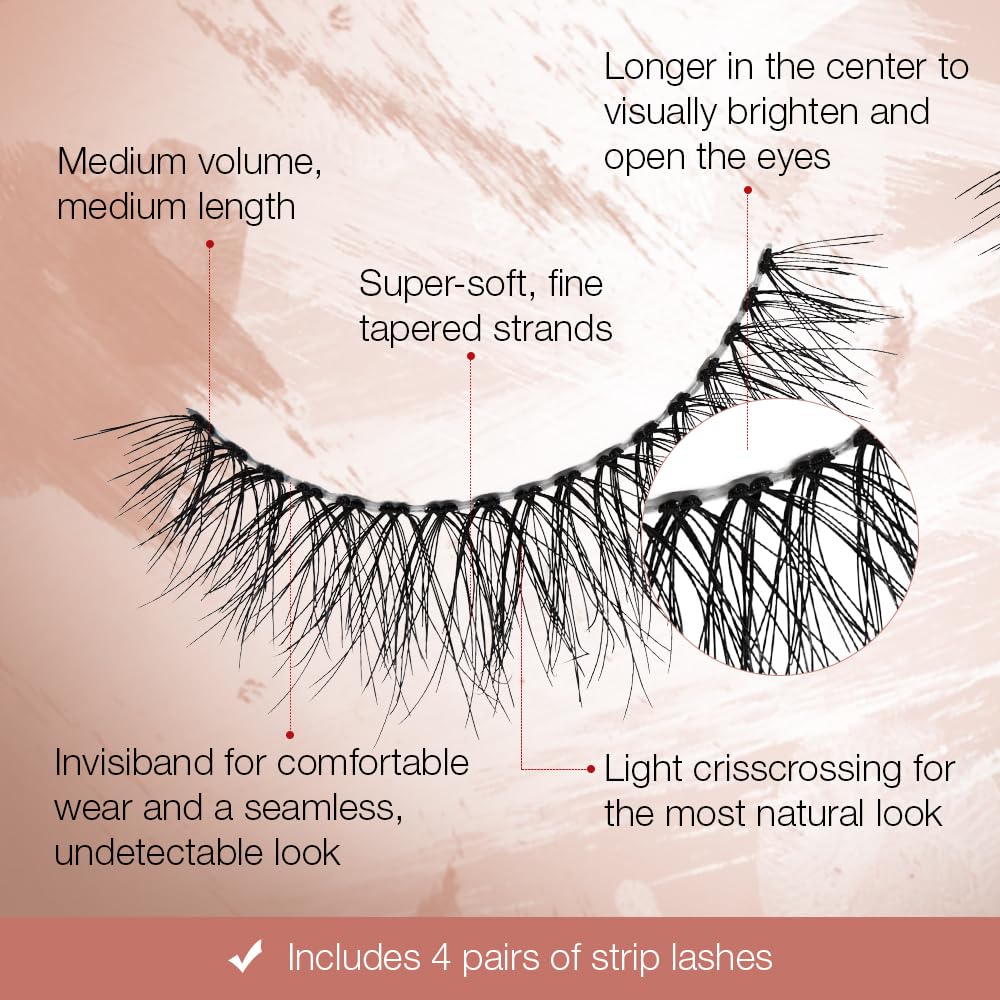 Ardell Strip Lashes Naked Lashes #421, 4 Pairs x 1-Pack