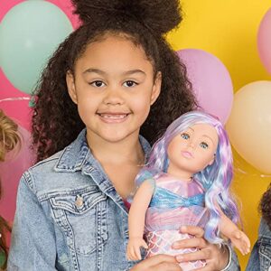 ADORA Amazon Exclusive Amazing Girls Collection, 18” Realistic Doll with Mermaid Outfit, Birthday Gift for Kids and Toddlers Ages 6+ - Mermaid Millie!