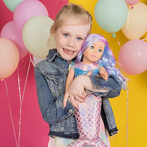 ADORA Amazon Exclusive Amazing Girls Collection, 18” Realistic Doll with Mermaid Outfit, Birthday Gift for Kids and Toddlers Ages 6+ - Mermaid Millie!