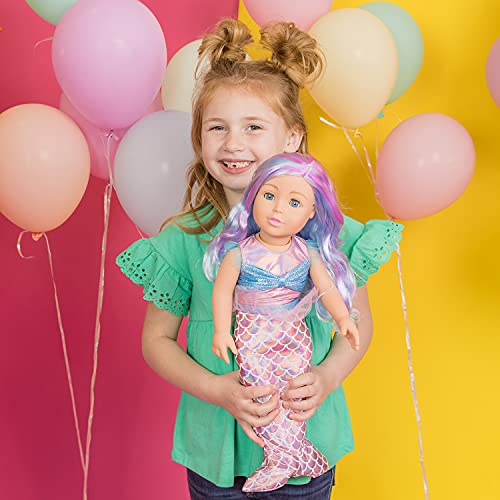 ADORA Amazon Exclusive Amazing Girls Collection, 18” Realistic Doll with Mermaid Outfit, Birthday Gift for Kids and Toddlers Ages 6+ - Mermaid Millie!