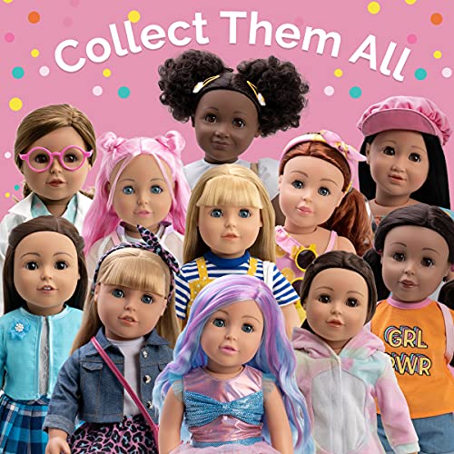 ADORA Amazon Exclusive Amazing Girls Collection, 18” Realistic Doll with Changeable Outfit and Movable Soft Body, Birthday Gift for Kids and Toddlers Ages 6+ - Amazing Girl Star