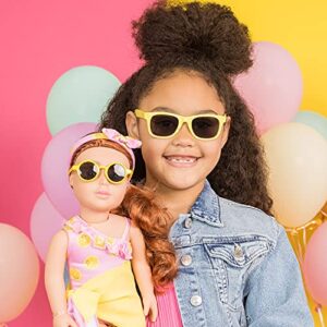 ADORA Amazon Exclusive Amazing Girls Collection, 18” Realistic Doll with Changeable Outfit and Movable Soft Body, Birthday Gift for Kids and Toddlers Ages 6+ - Sasha in Citrus Sweet