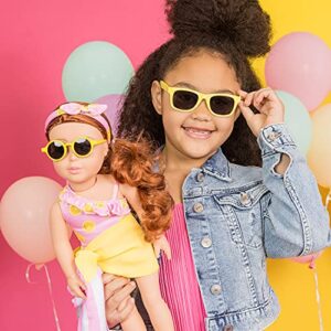 ADORA Amazon Exclusive Amazing Girls Collection, 18” Realistic Doll with Changeable Outfit and Movable Soft Body, Birthday Gift for Kids and Toddlers Ages 6+ - Sasha in Citrus Sweet