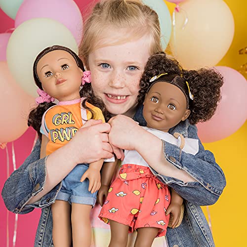 ADORA Amazon Exclusive Amazing Girls Collection, 18” Realistic Doll with Changeable Outfit and Movable Soft Body, Birthday Gift for Kids and Toddlers Ages 6+ - Jada Fab Foodie