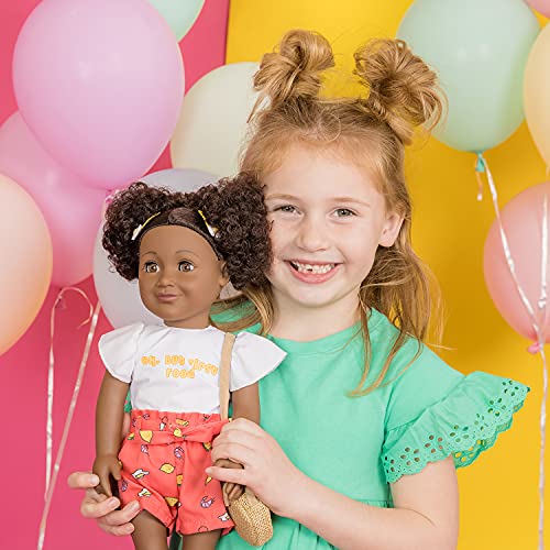 ADORA Amazon Exclusive Amazing Girls Collection, 18” Realistic Doll with Changeable Outfit and Movable Soft Body, Birthday Gift for Kids and Toddlers Ages 6+ - Jada Fab Foodie