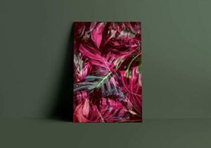 leaves: photo, abstract wall art poster print (12x18" default)
