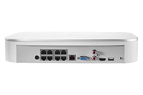 Lorex 4K Ultra HD 8-Channel Fusion Series PoE Network Video Recorder with 2TB Storage, Smart Motion Detection and Smart Home Compatibility