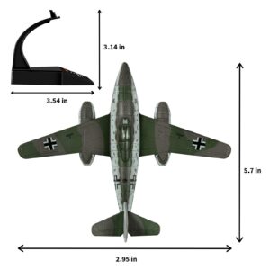 HANGHANG 1/72 Messerschmitt Me 262A Fighter Attack Plane Diecast Military Models Metal Airplane Models for Collection or Gift