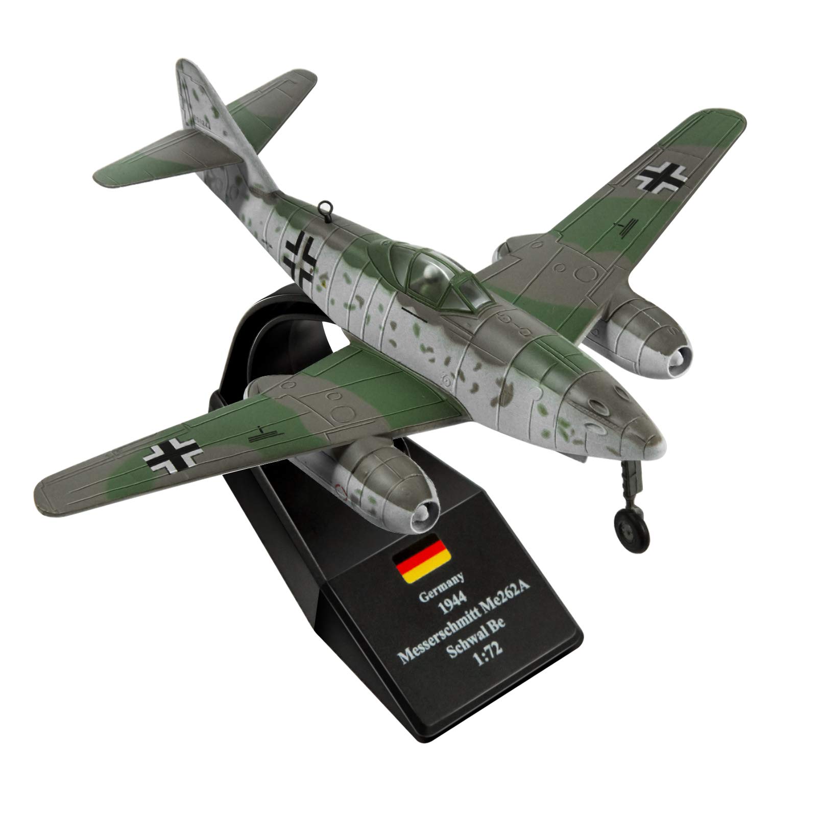 HANGHANG 1/72 Messerschmitt Me 262A Fighter Attack Plane Diecast Military Models Metal Airplane Models for Collection or Gift