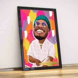 Anderson Paak Poster/Anderson Paak Original Print/Anderson Paak Artwork - Music Poster Wall Art