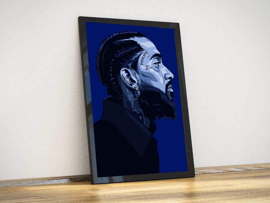 Nipsey Hussle Poster/Nipsey Hussle Original Print/Nipsey Hussle Artwork - Music Poster Home Art