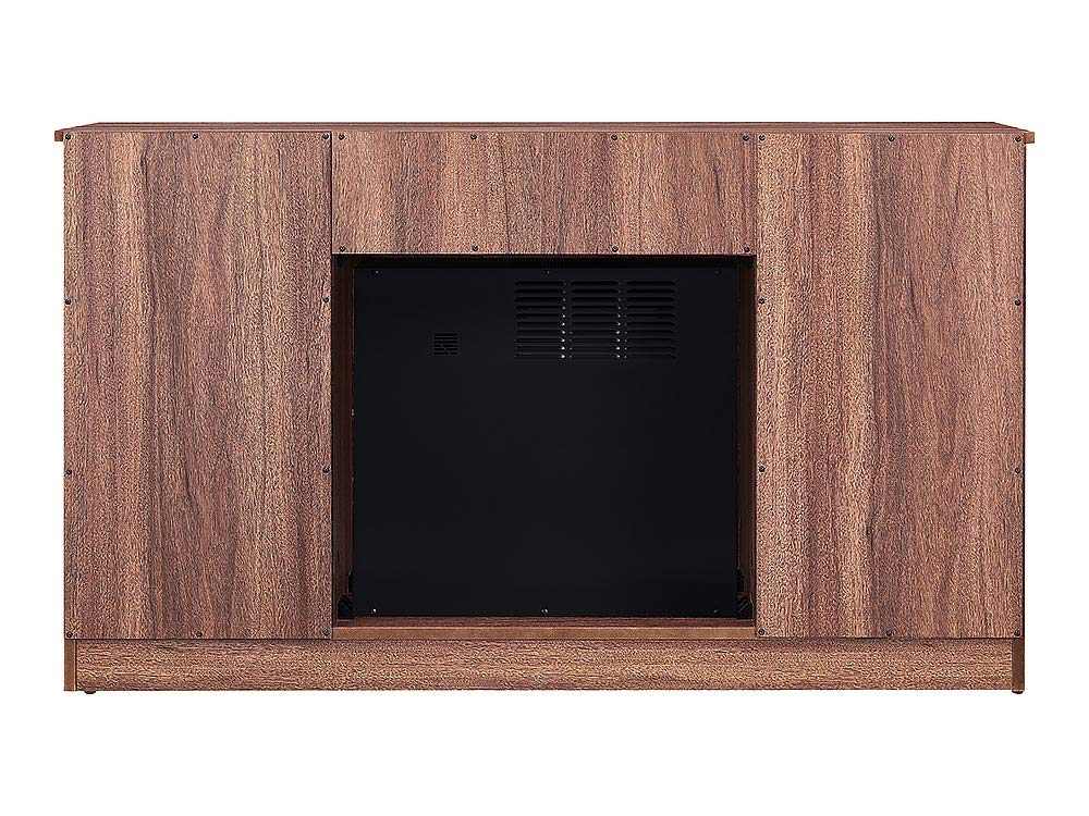 HearthPro Alexander Electric Fireplace TV Stand & 18" Firebox - Weathered Brown, SP6547-OF