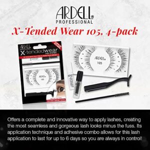 Ardell Individual Lashes X-tended Wear-105, 4-Pack