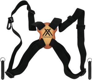 trummul binocular harness strap best chest harness strap for hunters photographers and golfers upgraded version(black)