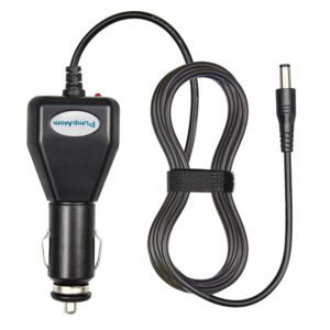 pumpmom 12 volt car adapter for motif luna breast pumps, replacement vehicle lighter power adapter charger for motif luna(8 ft long cord)