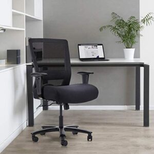clatina big and tall executive chair ergonomic with 400lbs high capacity and lumbar support for home office black bifma certification no.5.11 (1)