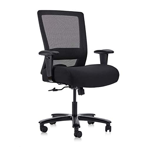 CLATINA Big and Tall Executive Chair Ergonomic with 400lbs High Capacity and Lumbar Support for Home Office Black BIFMA Certification No.5.11 (1)