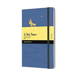 moleskine limited edition le petit prince 12 month 2022 daily planner, hard cover, large (5" x 8.25"), landscape
