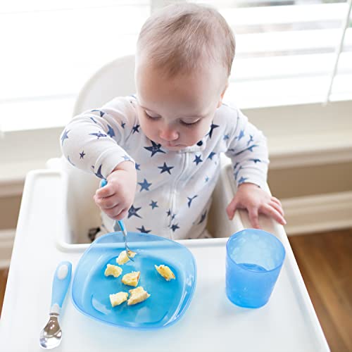 Dr. Brown's Stackable Plate Set for Toddlers and Babies, BPA Free - 3-Pack, 4m+