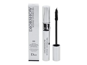 dior diorshow iconic overcurl spectacular 24h volume & curl mascara #090 black, 0.21 ounce