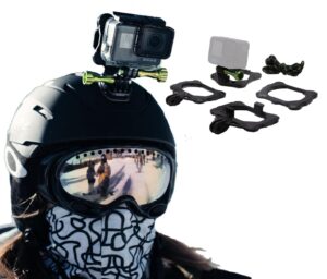 snap mounts pro – magnetic action camera helmet mount for gopro (helmet, biking, drone, skiing, snorkeling and car mount)