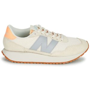 New Balance Women's 237 V1 Classic Sneaker, Angora/Light Mango, 9.5