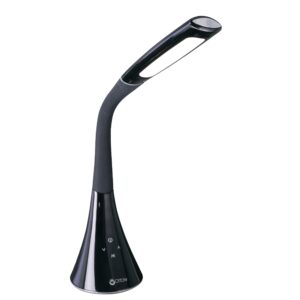 ottlite swerve led desk lamp with 3 color modes & usb port – long-lasting clearsun led light, flexible neck, touch activated controls, for work, crafting, reading, nightstand