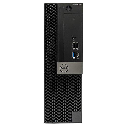 Dell Optiplex 7050 Desktop Computer PC, Intel Quad-Core i5, 1TB HDD Storage, 8GB DDR4 RAM, Windows 10 Pro, DVD, WiFi, 24in Monitor, Wireless Keyboard and Mouse (Renewed)