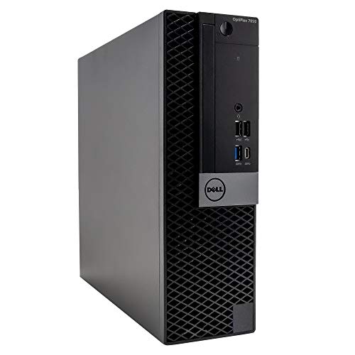 Dell Optiplex 7050 Desktop Computer PC, Intel Quad-Core i5, 1TB HDD Storage, 8GB DDR4 RAM, Windows 10 Pro, DVD, WiFi, 24in Monitor, Wireless Keyboard and Mouse (Renewed)