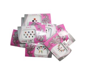 is4a 10 pack bindi for women, bindi jewelry forehead, indian bindi, bindi face jewels multicolored face bindi stickers