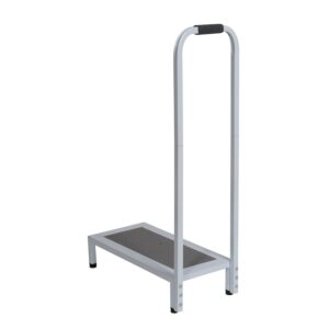 Jobar Bath and Shower Step Stool with Handle - Grey