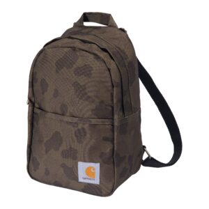 Carhartt Classic Mini Backpack, Water-Resistant Backpack with Adjustable Shoulder Straps, Duck Camo