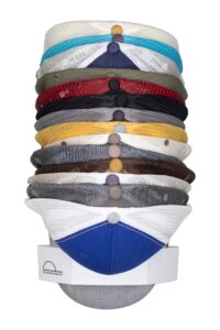the original domedock! american, patented, wall mount rack 20 ball cap storage. compact hat organization system. made and shipped in usa. (single, white)