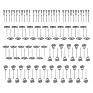 mixiflor 99 pcs wire brushes set,steel wire wheels pen brushes set kit accessories for rotary tool-1/8"(3mm) shank