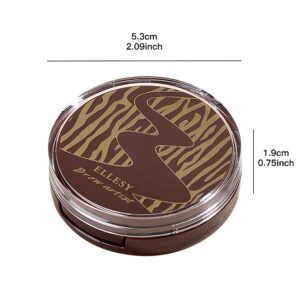 ELLESY Eyebrow Powder Makeup Eyebrow Palette Long-Lasting and Waterproof Makeup Eye brow Powder Palette Soft Texture For Naturing Looking Eyebrow Color With Mirror(Black Brown)