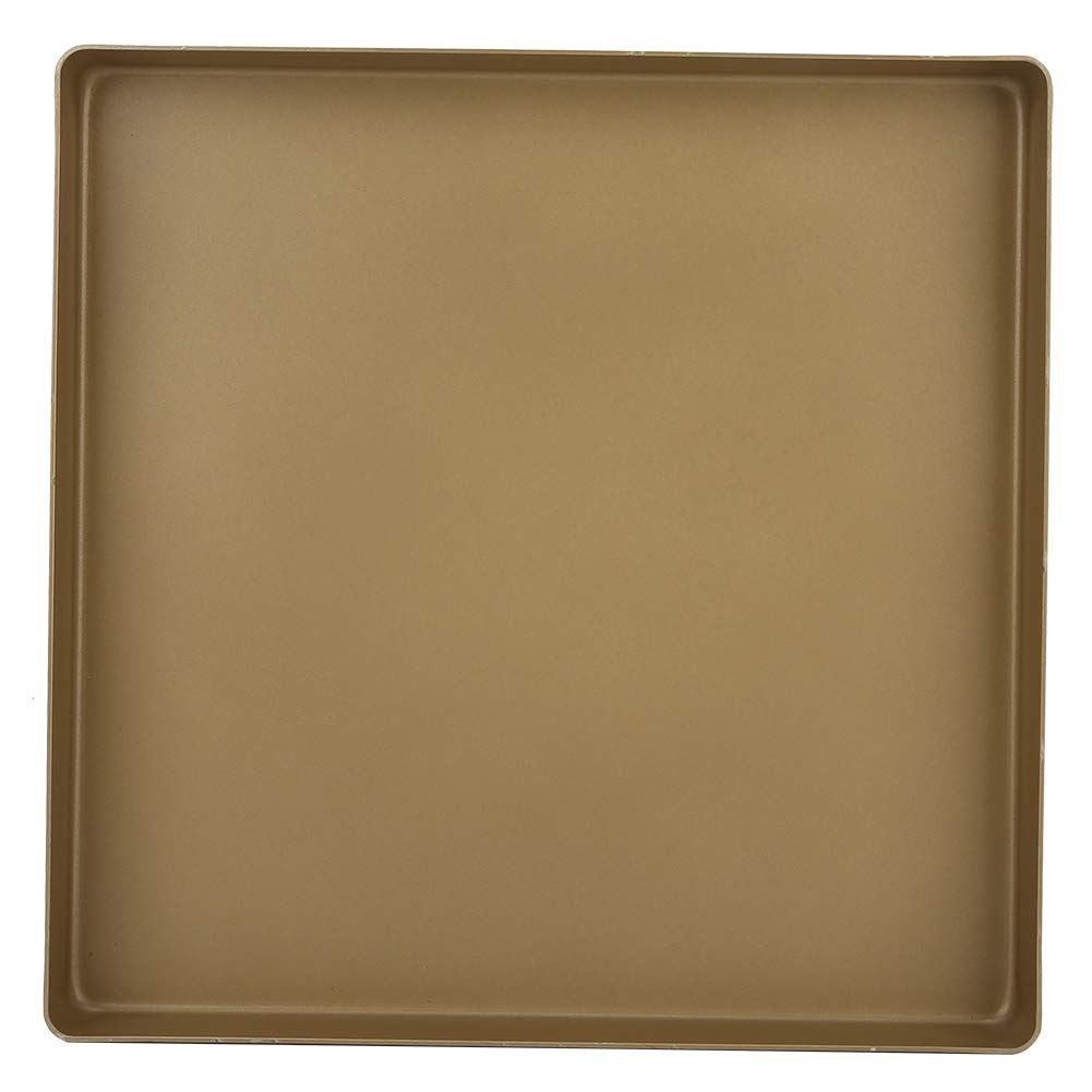 28x28x3cm Baking Tin Aluminum Alloy Gold Square Shape Baking Pan Cake Baking Tins Non-Stick Baking Tray for Cookie Toaster Bread Pizza