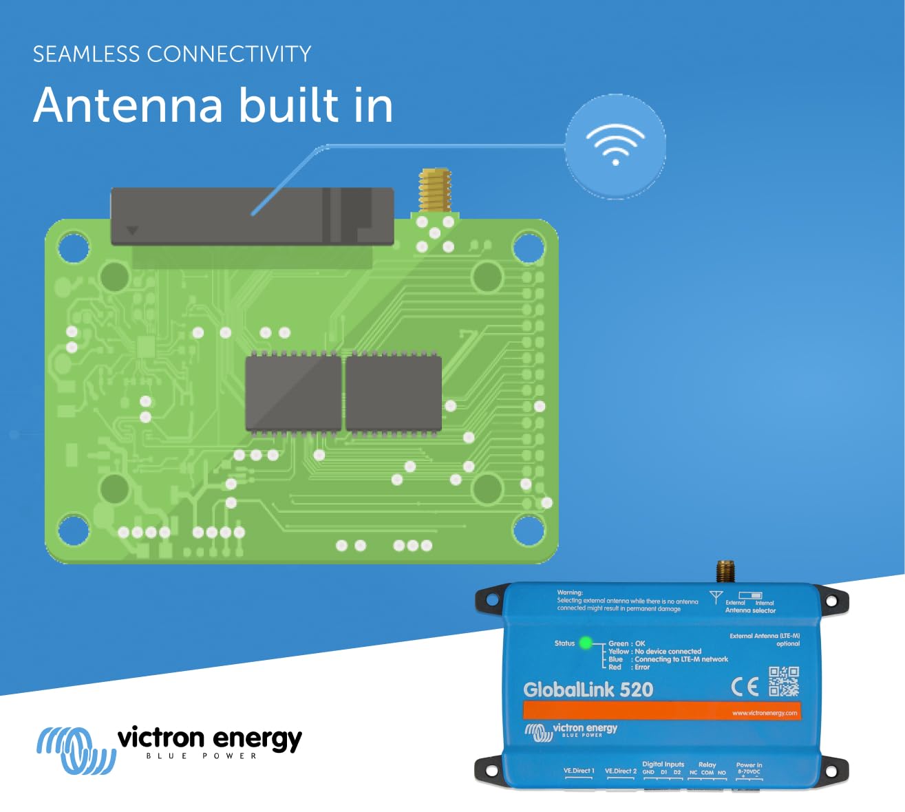 Victron Energy GlobalLink 520 for System Monitoring and Control