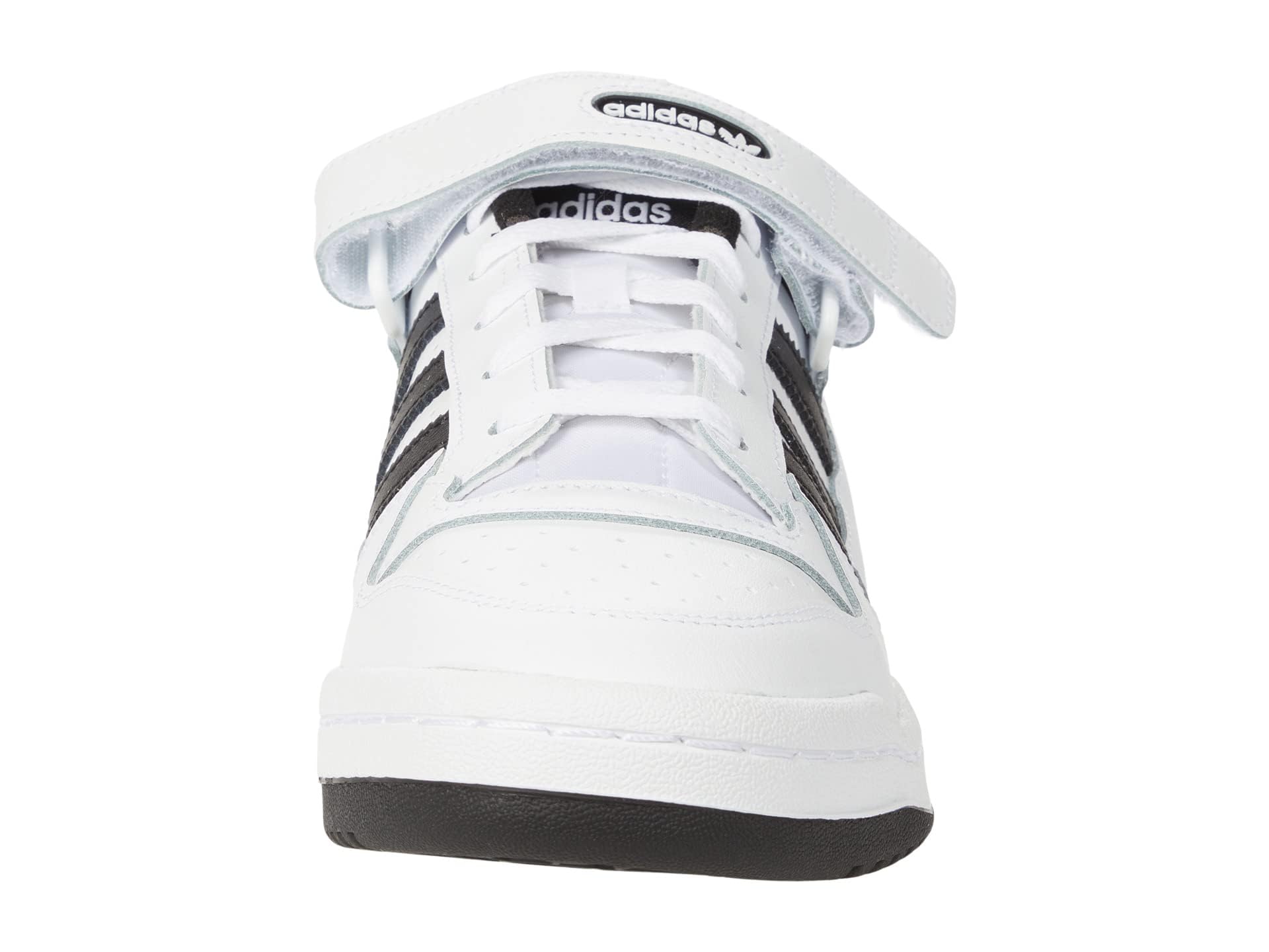 adidas Men's Forum Low Sneaker, White/White/Black, 11