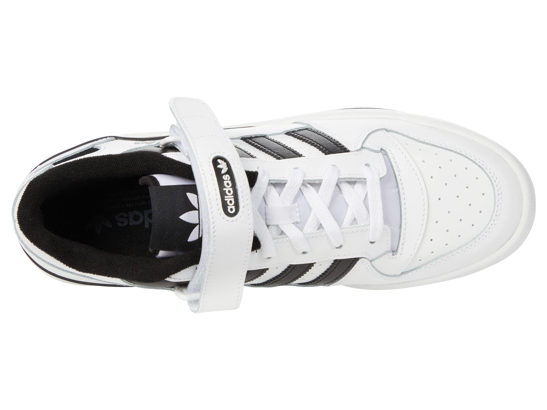 adidas Men's Forum Low Sneaker, White/White/Black, 11