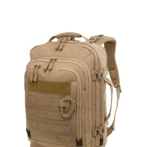 Fieldline Tactical Tactical Backpack, Coyote, 18.5 x 12.3 x 6.9 inches
