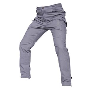 mnxoia military tactical cargo pants men special forces combat army pants sp ex stretch pockets cotton trousers gray xl
