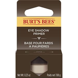 burt's bees eye shadow primer, neutral ultra sheer/translucent beige color, extends wear for powder eye shadow, for all skin tones - 0.25 ounce