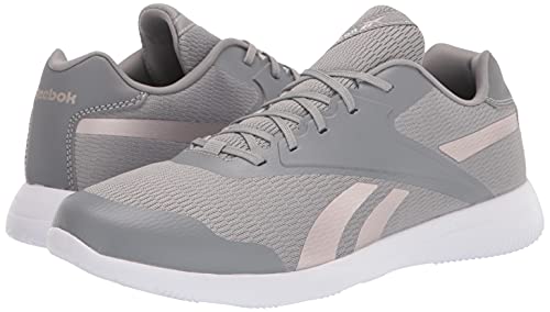 Reebok Women's Stridium Walking Shoe, Pure Grey/White/Quartz Metallic, 6.5