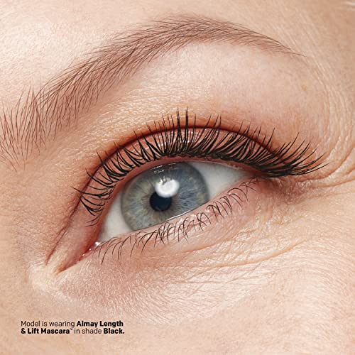Almay Lenghthening Mascara,Volume & Lift, Eye Makeup, Hypoallergenic and-Fragrance Free, 010 Blackest Black, 0.24 Fl Oz
