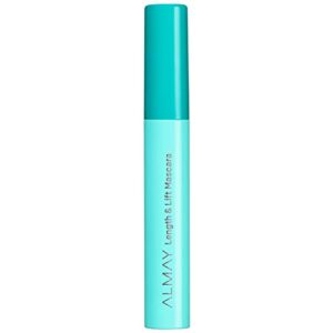 Almay Lenghthening Mascara,Volume & Lift, Eye Makeup, Hypoallergenic and-Fragrance Free, 010 Blackest Black, 0.24 Fl Oz