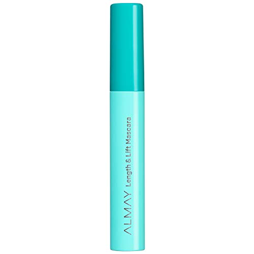 Almay Lenghthening Mascara,Volume & Lift, Eye Makeup, Hypoallergenic and-Fragrance Free, 010 Blackest Black, 0.24 Fl Oz