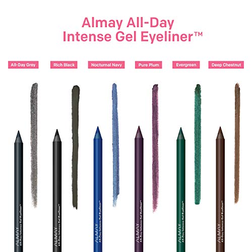 Almay Gel Eyeliner, Waterproof, Fade-Proof Eye Makeup, Easy-to-Sharpen Liner Pencil, 140 Deep Chestnut, 0.045 Oz