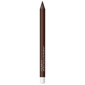 Almay Gel Eyeliner, Waterproof, Fade-Proof Eye Makeup, Easy-to-Sharpen Liner Pencil, 140 Deep Chestnut, 0.045 Oz